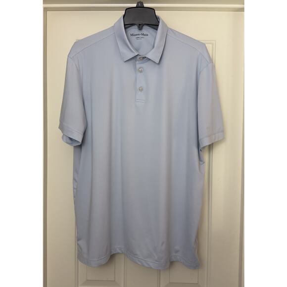 Mizzen+Main Other - Mizzen Main Polo Shirt Mens Large Classic Performance Stretch Light Blue